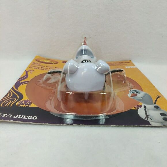 Disney Frozen Olaf‎ Pumpkin Push-ins Gemmy 2015 Halloween Decor - Picture 4 of 5